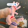 Korean Version of Knitted Thermal Gloves for Women's Winter New Striped Five-finger Fingers for Students Riding Windproof Touchscreen Rainbow