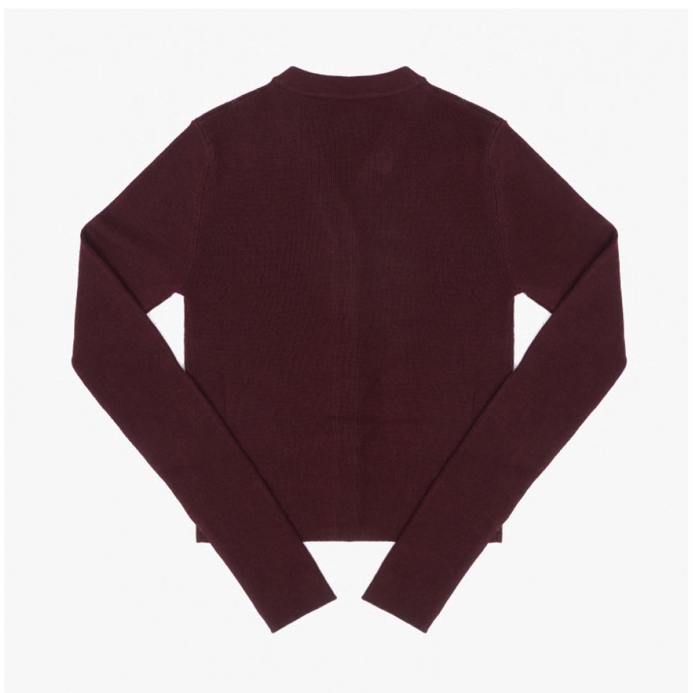 Ganni Mini Rib Merino V Neck Cardigan A1070117