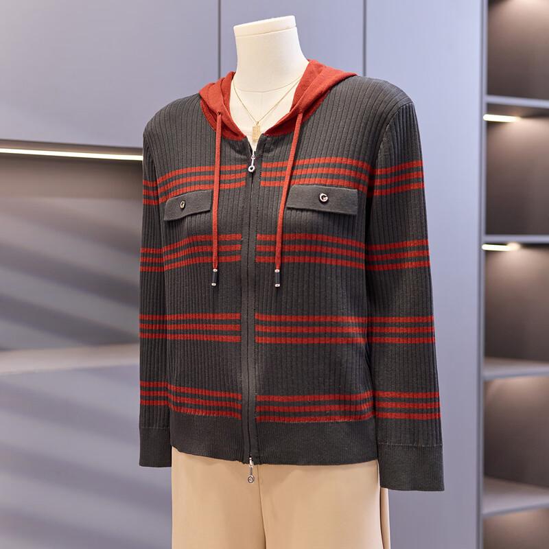 

Women s Casual Knitted Hooded Cardigan Jacket L