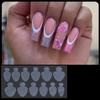 Nail Form Mould French Line Stickers for Nail Extensions Reusable Manicure Tools French Nail Tips Drawing Guide Stickers