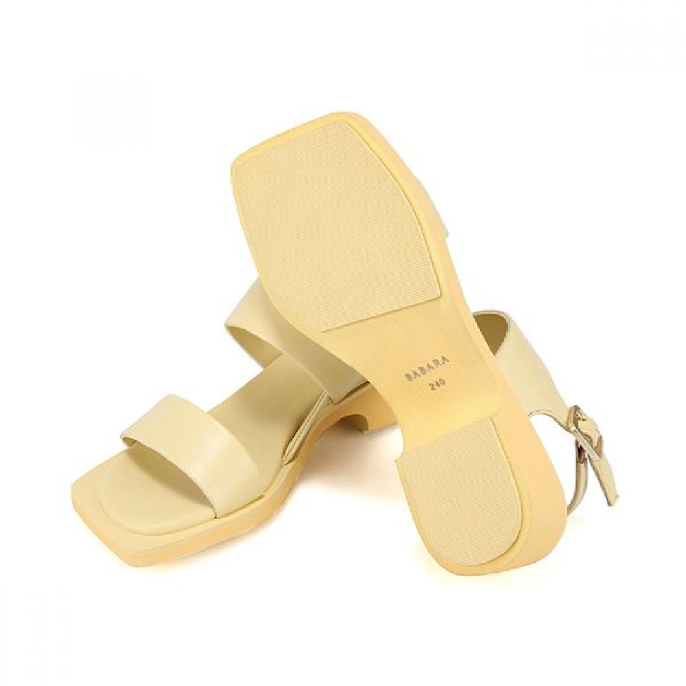 Barbara Lambskin Upper Cushion Signature The Flat 4cm Sandals 3 Colors Bbj394