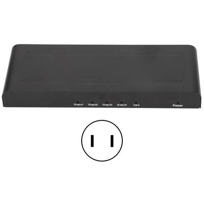 1x4 HD Multimedia Interface Splitter 4K 60hz 4 Port HD Multimedia Interface Distribution Amplifier
