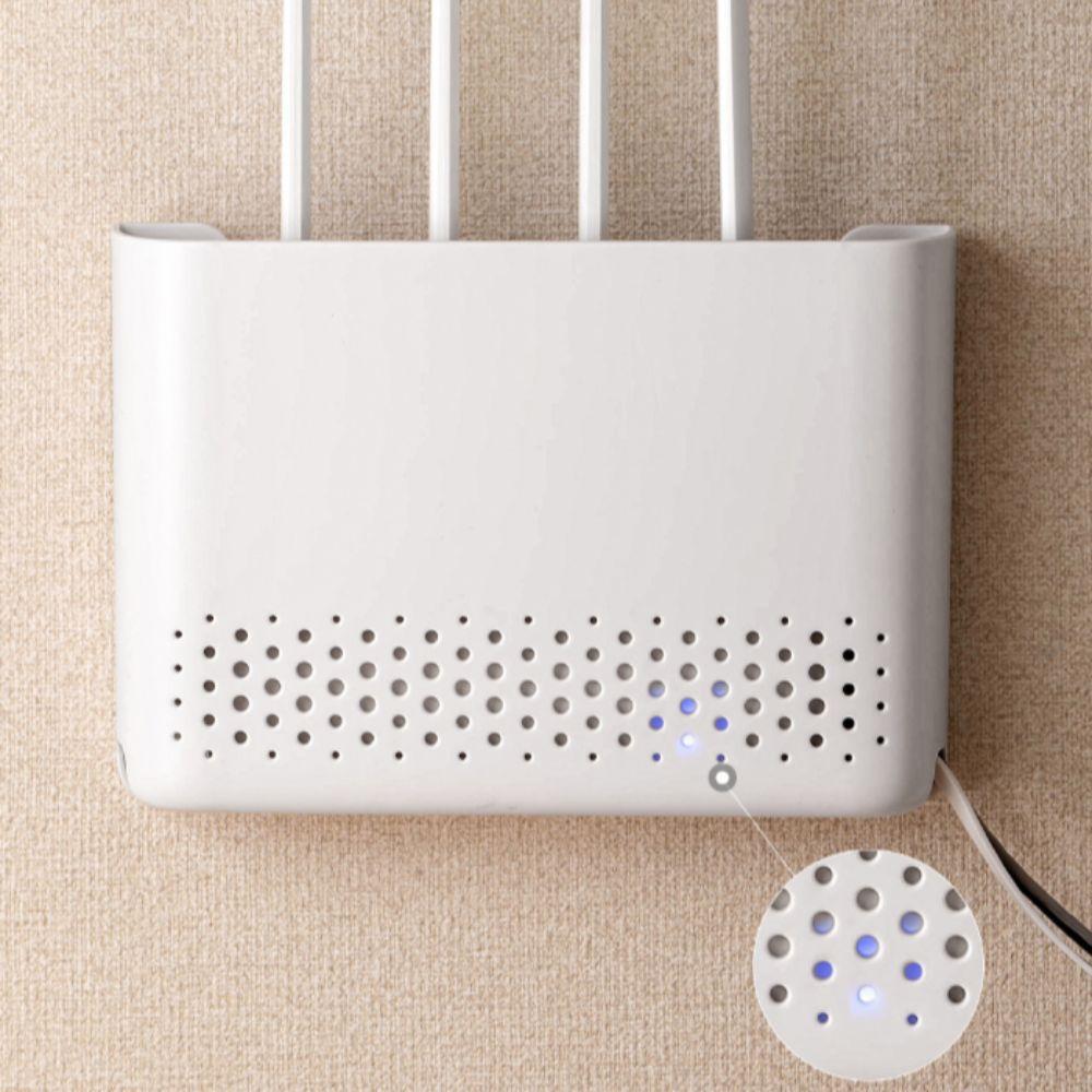 Wall Mounted Router Storage Box Hider Mounted Storage Box Breathable Wireless Router Rack  Home