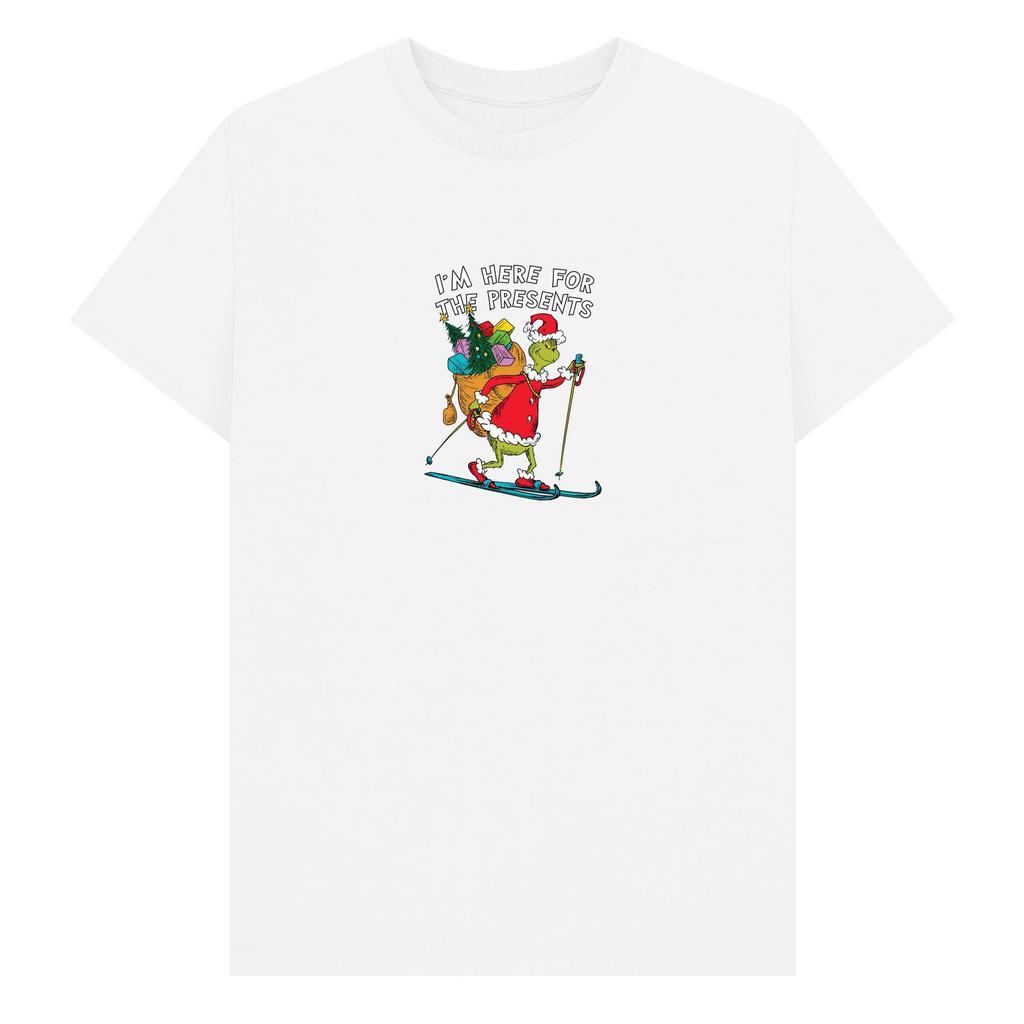 The Grinch Unisex Adult IÂ´m Here For The Presents T-Shirt