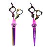 6.0 Inch Nimpson Pink Sword Type, Dragon Handle Hair Scissors, Hair Scissors, Flat Scissors, Tooth Scissors, Thin Scissors