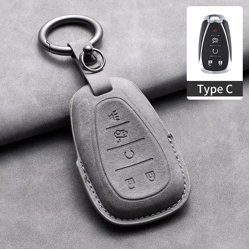 Car Key Case Cover Protective Shell For Chevrolet Chevy Malibu Camaro Cruze Traverse Spark Equinox Sonic Volt Suede Car Keychain