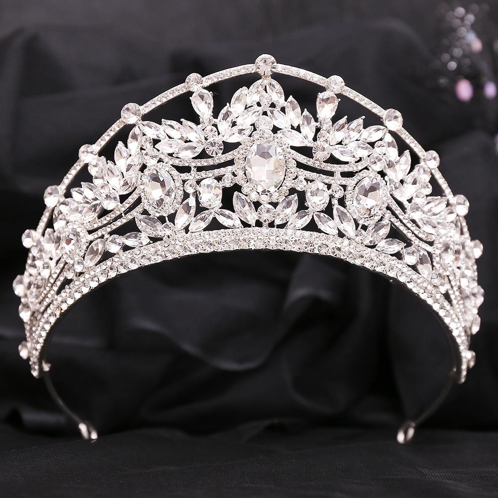 New Luxury Bridal Crown Royal Rhinestone Wedding Hair Accessories Wedding Headwear Direct Supply