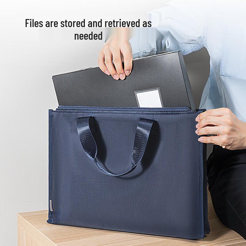 Deli Portable Business Briefcase with Double Front Pockets