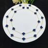90cm Long 20-flower Classic Four-leaf Clover Necklace for Women 18K Non-fading Necklace Sweater Chain