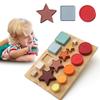Baby Montessori Toy BPA Free Silicone Geometric Building Block 1-3 Years Children Stacking Game Education Puzzle Toy Baby Gift