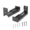 Universal Metal Speaker Wall Mount Bracket Anti Vibration Silicone Pad Easy Setup Stable for Bluetooth-compatible Sound Systems