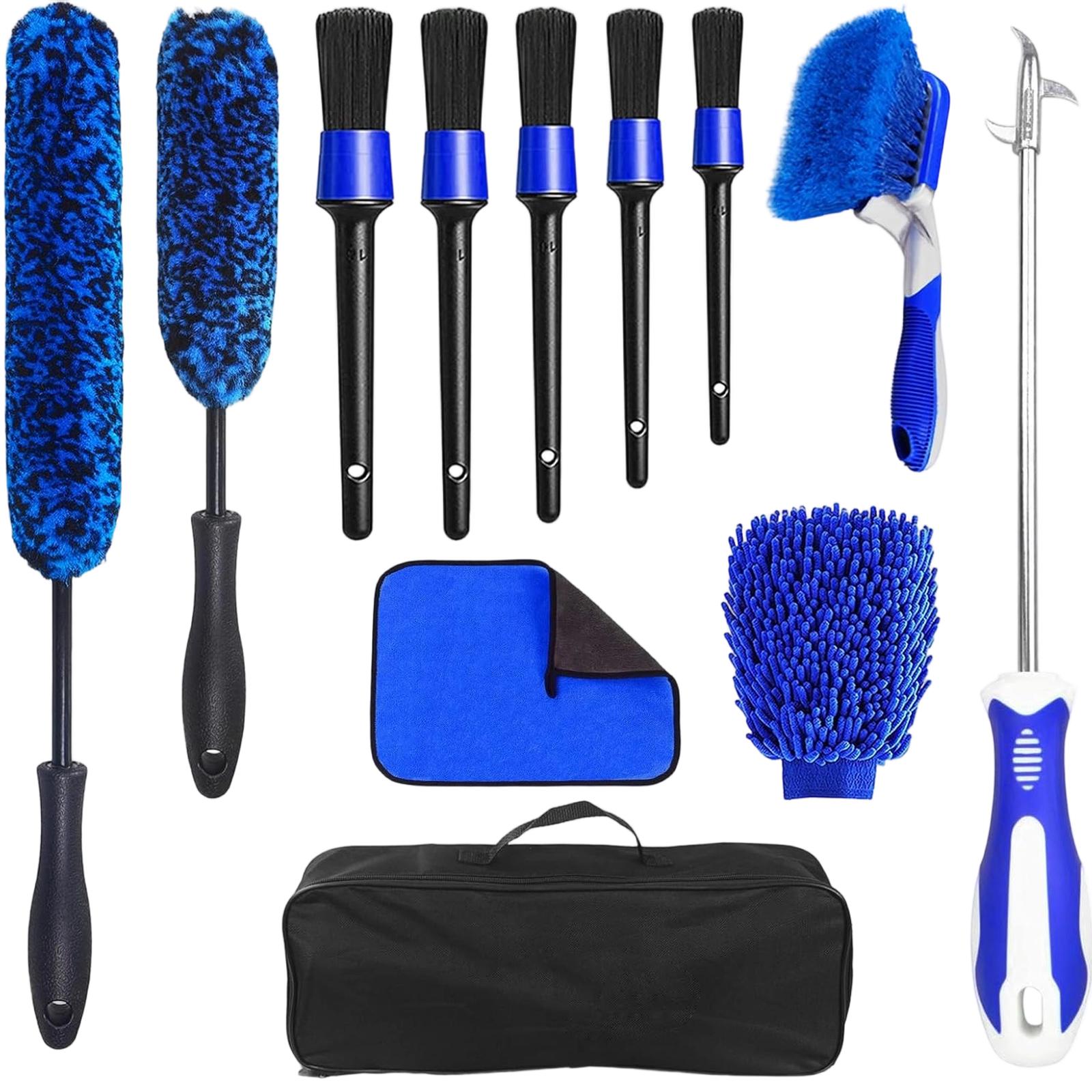 

For Cleaning Wheels And Tires Car Detailing Brush Tire Brush Flexible And Car Rim Cleaning Brush Set One Size
