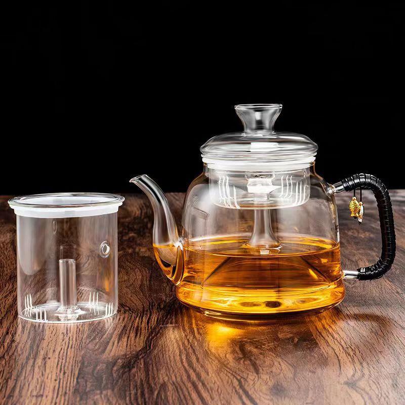 Thickened Glass Steaming & Boiling Teapot