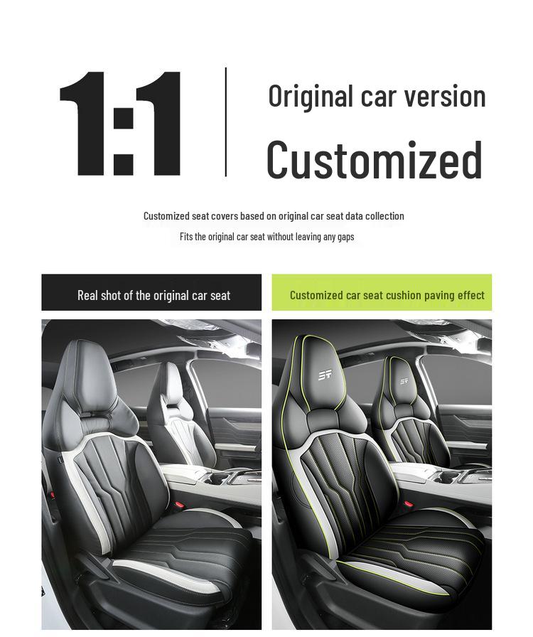 Cartoon Car Seat Cover for 2025 ShanHai L6 1.5TD, Dedicated Model, Fully Enclosed