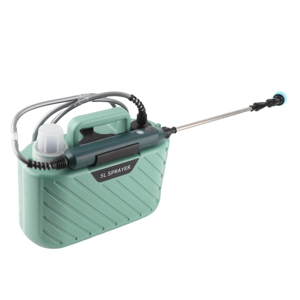 Electric Plant Sprayer Battery Powered 5L with 3 Nozzles Retractable Wand   Shoudler Strap Garden Sprayer for Lawn