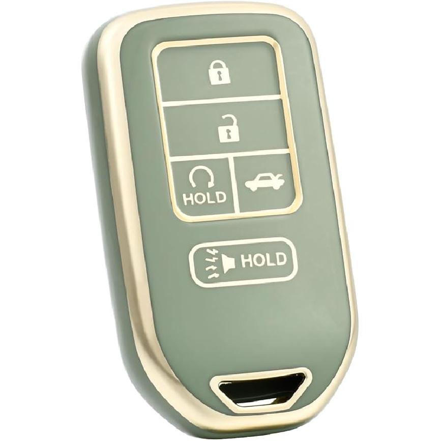 For Honda Key Fob Cover, TPU Key Case Protection Compatible with Honda Accord Civic CR-V Ight Passport Pilot Ridgeline Odyssey Smart Remote Key