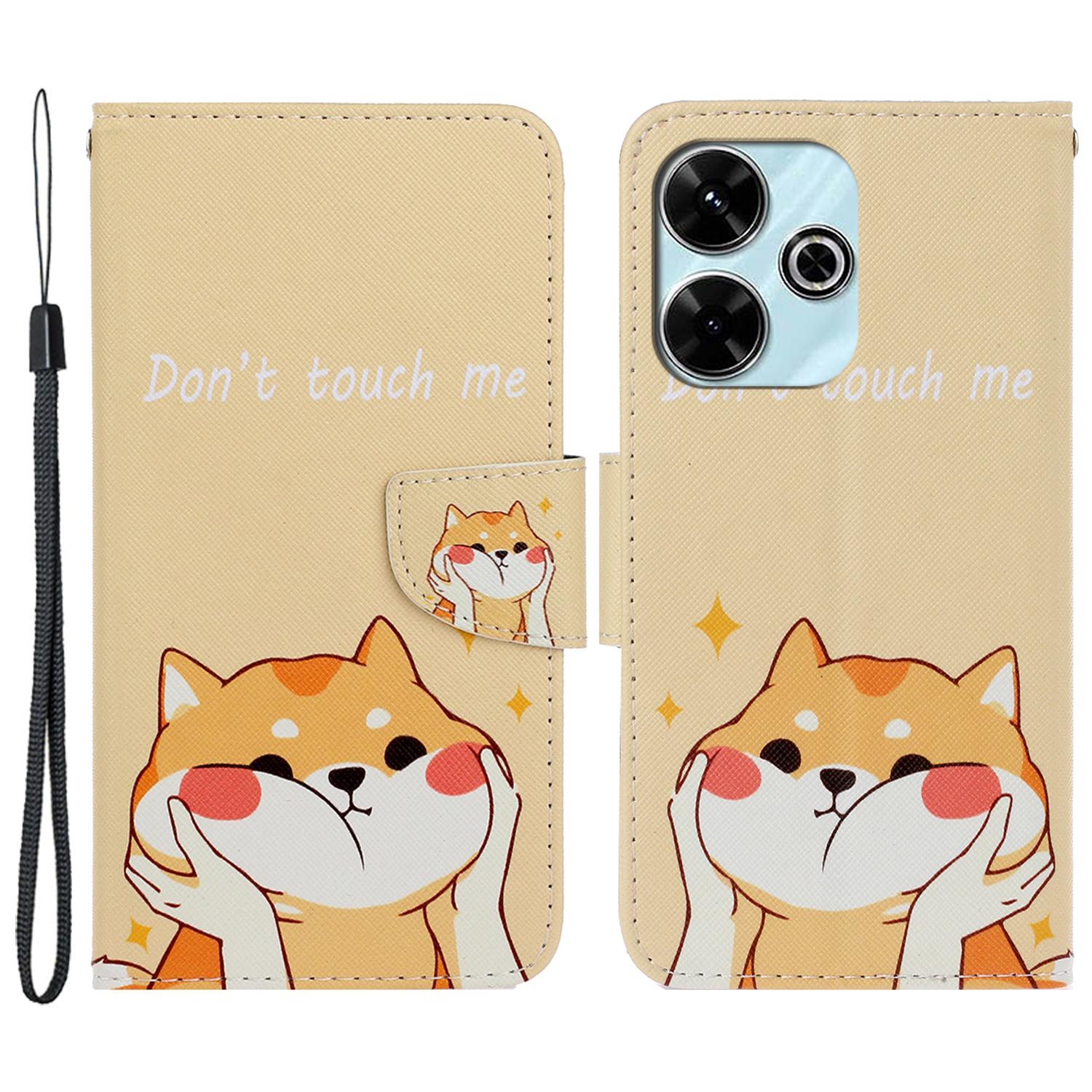 

For Xiaomi Redmi 13 4G/13 5G Case Pattern Printing Protective Leather Folio Phone Cover B