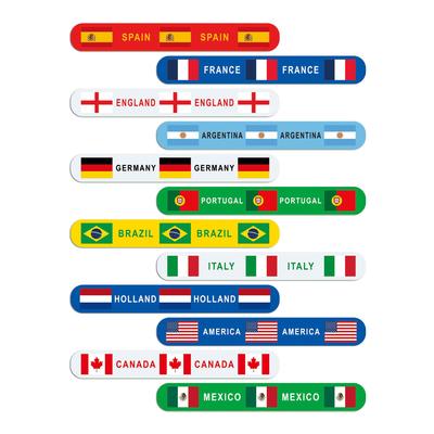 2026 North America World Cup Kids' Slap Bracelet - USA, Canada, Mexico Flag Party Accessory