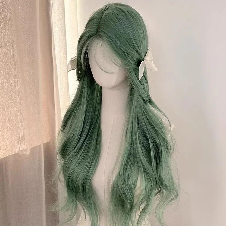 Red Wig Long Straight Lace Front Wig for Woman Nature Synthetic Lace Wigs for Cosplay Daily Use Heat Resistant Headband Wigs