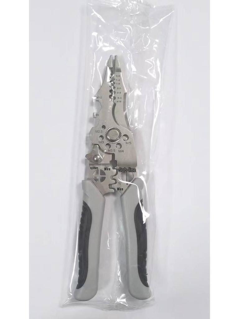 Multifunctional Electrician Pliers: Wire Stripper, Separator, Crimper, Skinner, Wrapper, Cutter