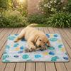 Breathable Dog Cooling Pad Soft Dog Sleeping Mat Cartoon pattern Cat Nest Bed  Dog Crate
