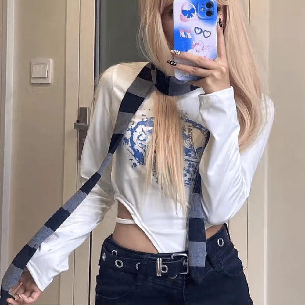 Fashion Striped Women Skinny Scarf Thin Long Tie Scarf Y2k Style Neckerchief For Girls Narrow Choker Streamer Headbands Hot