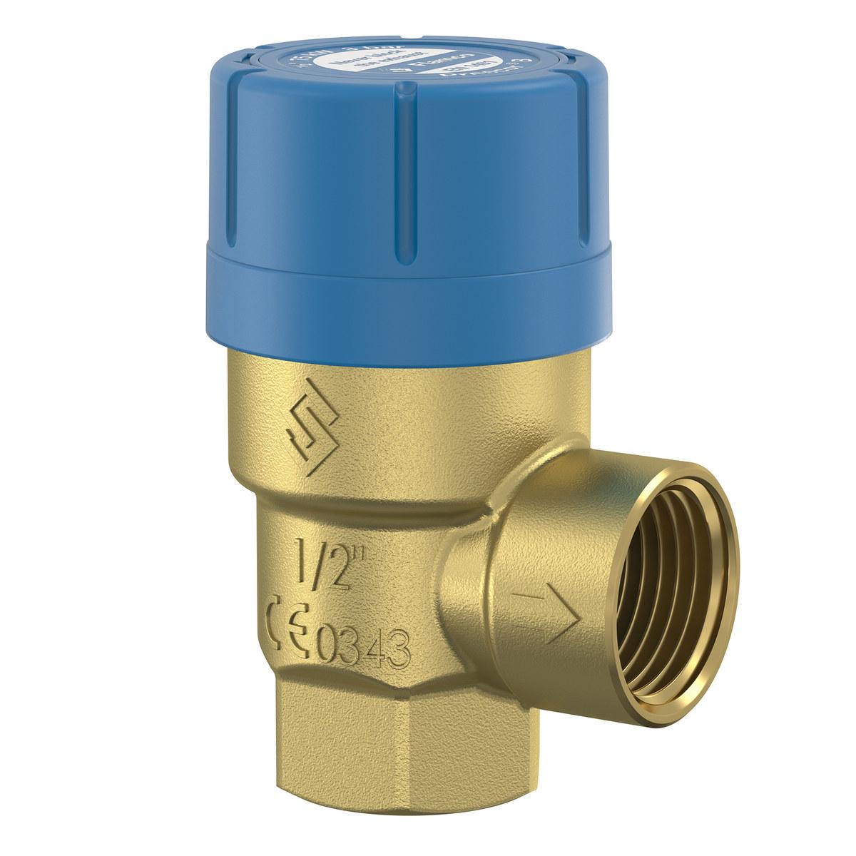 Soupape de sécurité pour installation d'eau chaude PRESCOR B, raccordement