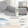 Quilted Armchair Sofa Cover Solid Color Non-Slip Anti-Wear Recliner Sofa Slipcover Solid Color Couch Cushion For Living Room