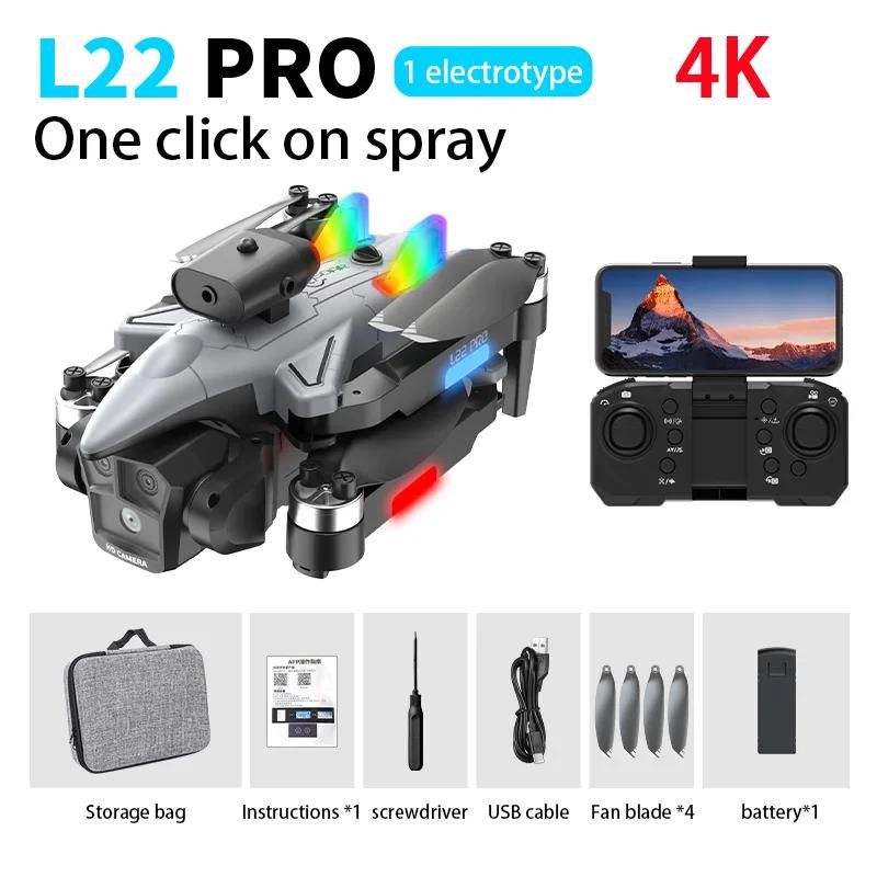 2025 New L22 PRO Drone 8K HD Professional Triple Camera Brushless Obstacle Avoidance Optical Flow Foldable RC Dron Toys Gifts