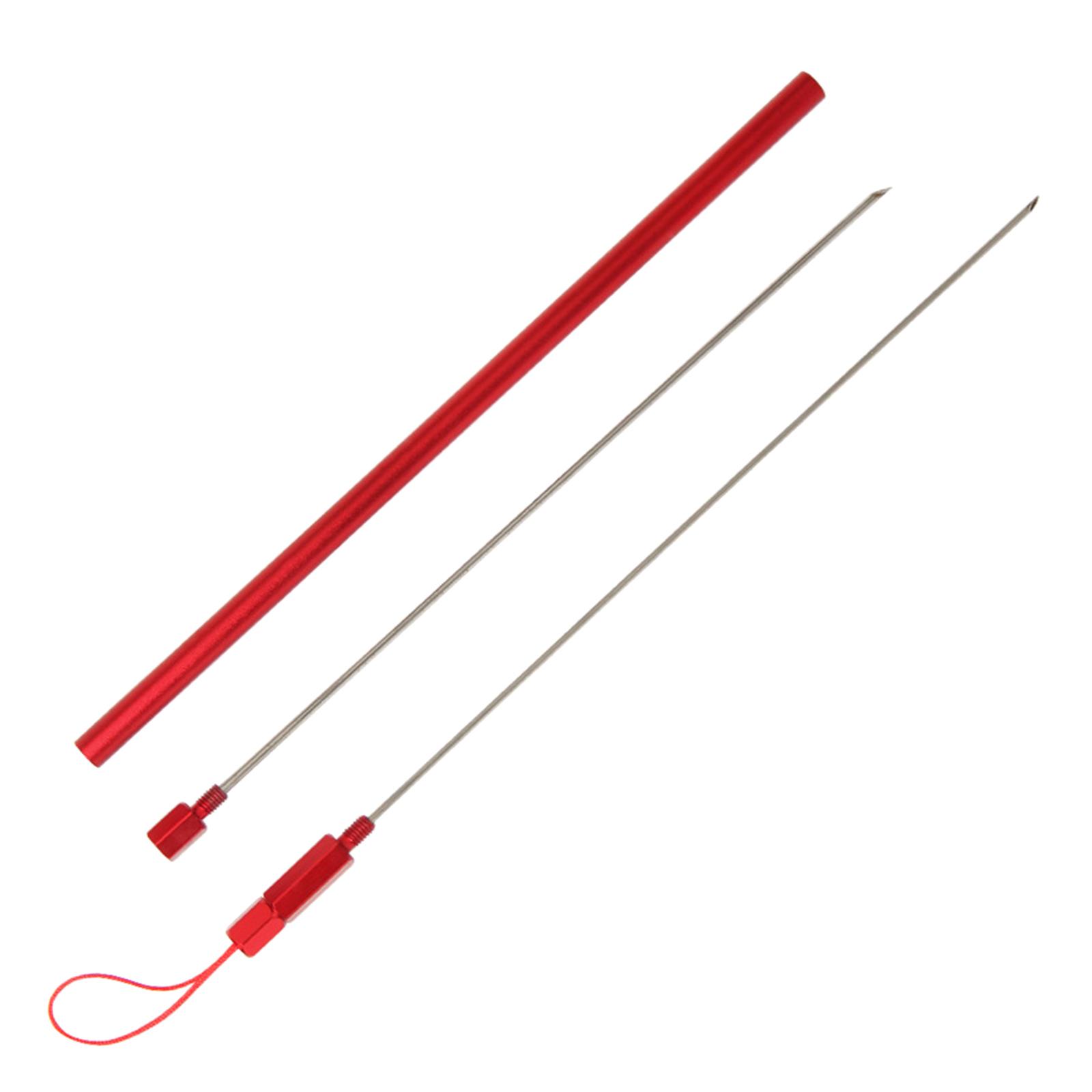 

Saltwater Fish Venting Tools Fish Deflation Tool Fish Venting Hollow Needle Portable Fishing Tackle Driller Gas Needle червоний