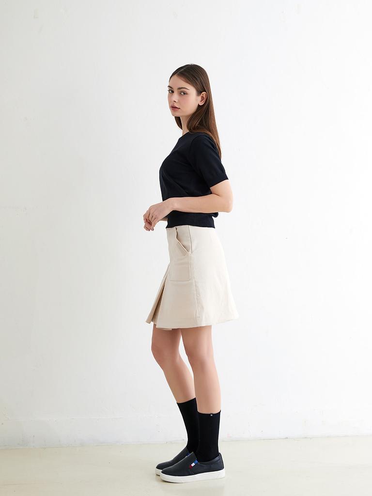 NITINA Basic Round Pullover Bk