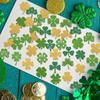 Patrick's Day Decoration Four Leaf Clovers Throw Confettis Elegant Decorative Paper Table Scatters Party Accessories