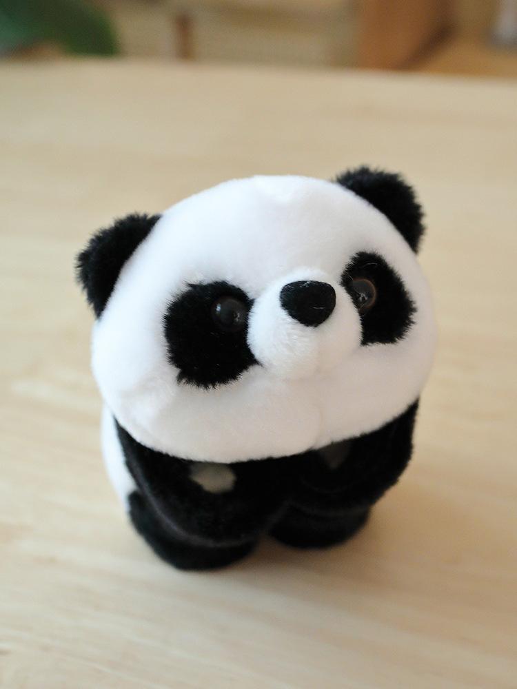Cartoon Panda Bracelet Plush Cute Panda Doll Schoolbag Pendant Accessories Treasure Puppet Circle