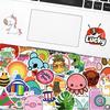 50 Small Ears Pineapple Sticker Suitcase Water Cup Computer Sticker Cartoon Sticker Tape Carry