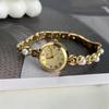 French Retro Pearl Watch Women'S High-End Bracelet Watch Temperament Roman Scale Quartz Watch
