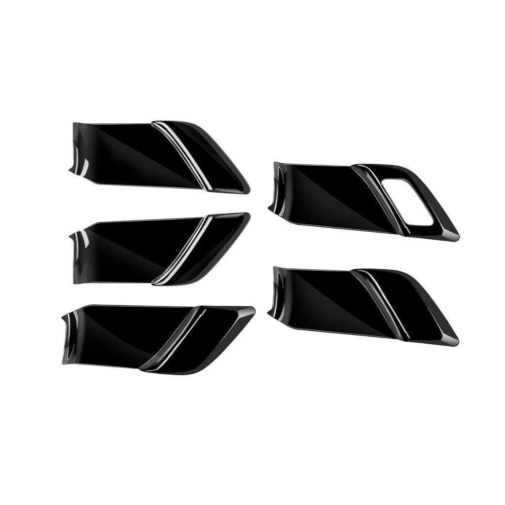 GIKAKU Prius 60 Series Accessory Inside Handle Inner Door Bowl Interior Garnish Parts Panel, Cover, Panel, Dress-Up, (Piano Black)