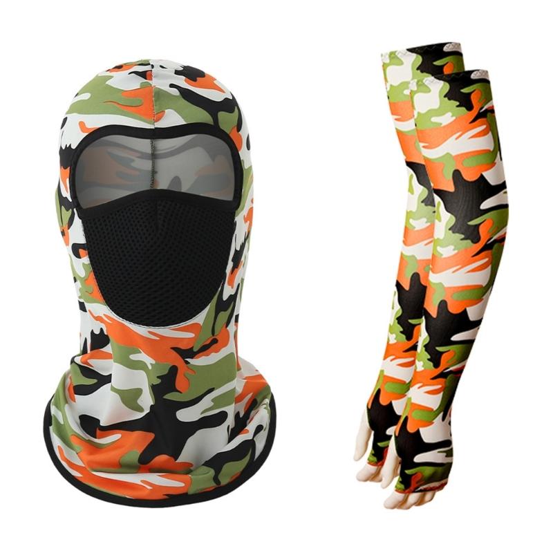 Sun Protections Neck Gaiters Long Neck Cover Scarfs Breathable Full Face Cover With Thumb Sleeve Cycling Mesh Face Mask