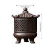 Gutta Disc Incense Burner Chinese Zen Vintage Three-legged Incense Burner Ceramic Tea Ceremony Zen Ornaments Home Decoration