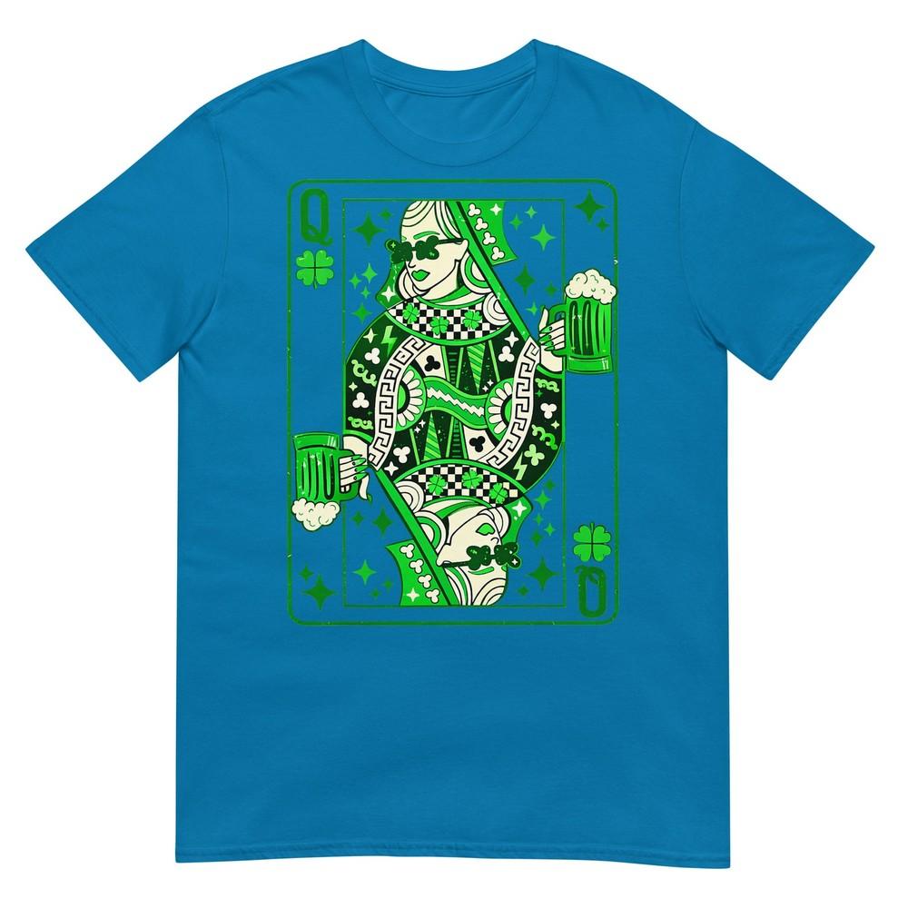 Shamrock Queen Playing Card Saint Patricks Day TShirt