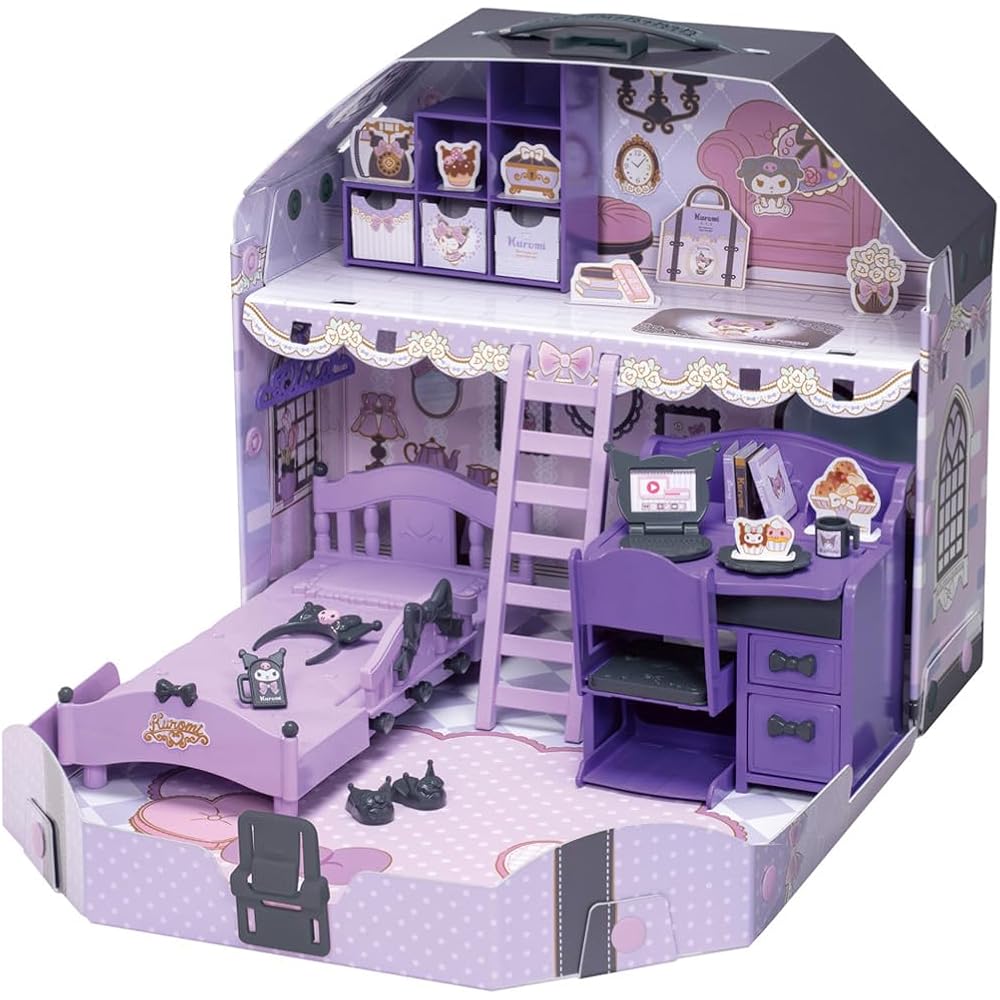 

Takara Tomy Licca-chan Cool Kuromi Licca-chan Room Dress-Up Play Toy for Ages 3 and Up