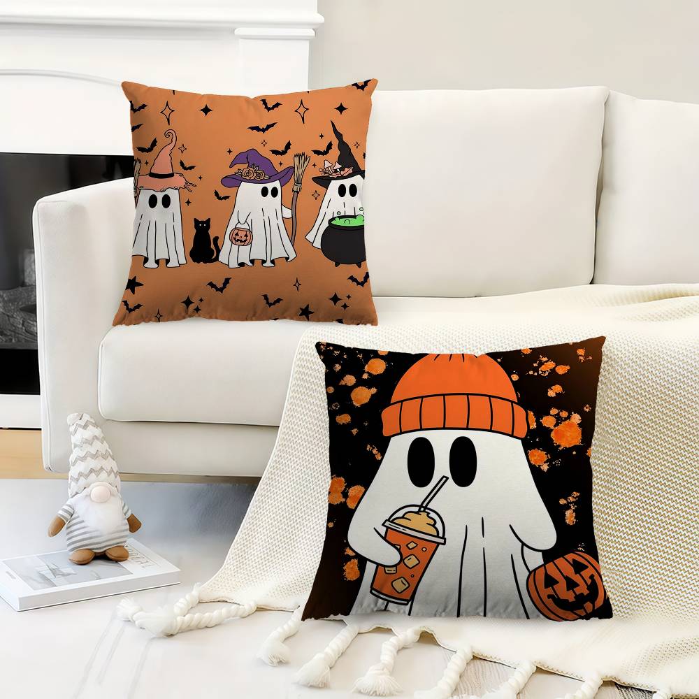 Pumpkin Ghost Cushion Cover Decorative Pillow Sofa Home Decor Case Pillow Cases