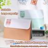 Large Capacity Portable Documents Bag 5 Layers Plastic File Organizer  Book