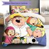 Family Guy2 Pattern Bedding Quilt Set  Home Decoration  Gift (1 * duvet cover + 2 * pillowcase  without core)