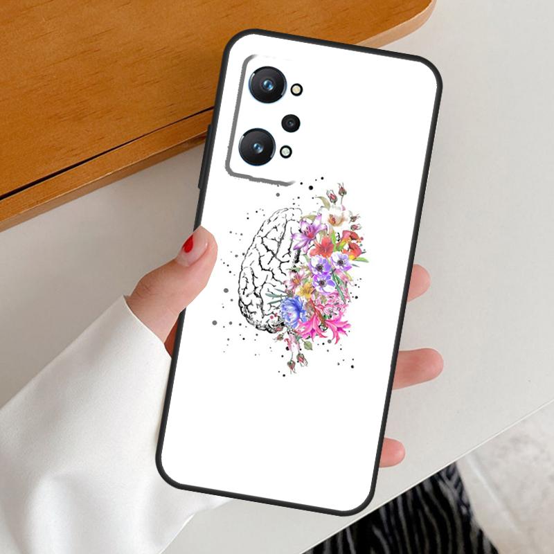 Anatomy Brain For Realme GT7 GT6 15 Pro 10 11 12 13 14 Pro Plus C65 C63 C61 C55 C51 C53 C35 C75 C67 Case