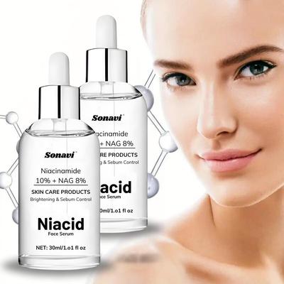 Siero Viso alla Niacinamide per il Controllo dell'Acne e l'Equilibrio del Sebo con Zinco - Siero Viso, per Viso, Tono della Pelle Uniforme, Pelle Coreana, 60ML