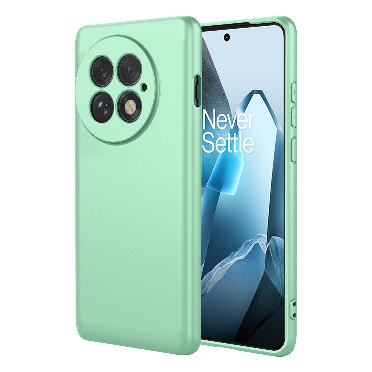 

Жидкий силикон Гибкий ТПУ чехол для OnePlus 13 13R One Plus 12 12R Защитная накладка Бампер Fundas Coque Capa OnePlus 12R светло-зеленый