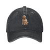 Goldendoodle Golden Doodle Dog Hiking Baseball Cap Sunshade Travel Denim Sun Hat