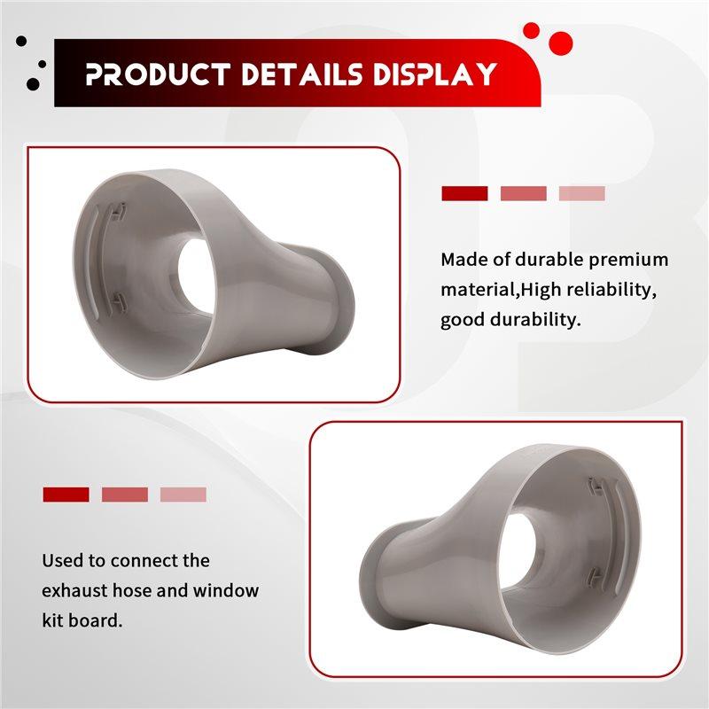 A20F-15CM Condizionatore d'aria portatile Tubo di scarico per finestra Tubo Flessibile Interfaccia Connettore(Ugello piatto)