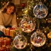 Transparent Design Christmas Ball Ornament Acrylic Material Holiday Tree Pendant Christmas Tree