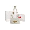 Miss Kung Sheepskin Small Square Bag, Chain Bag, Shoulder Bag Women's White 14MK188